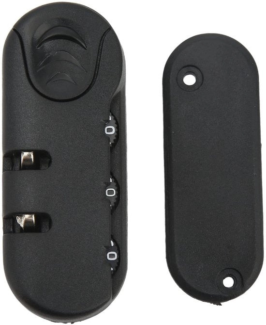 Sicurezza per Bagaglio - Pannello di Blocco Piccolo - 3 Digitale Chiave - Rallentatore - Materiale in Plastica - Antifurto - Materiale Duraturo - Adatto per Bagaglio da Viaggio - Chiusura per Bagagli