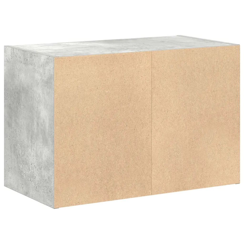 Armadio con 2 Cassetti Grigio Cemento 60x31x40 cm in Truciolato 858827