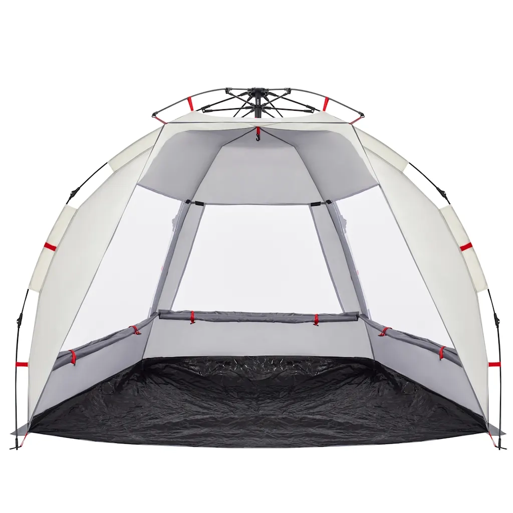 Tenda da Spiaggia 2 Persone-Tenda da campeggio Grigio Rilascio Rapido Impermeabile 931569