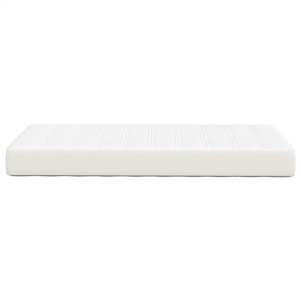 Letto singolo | Letto per adulti | Materasso da Letto con materasso Crema 80 x 200 cm Tessuto
