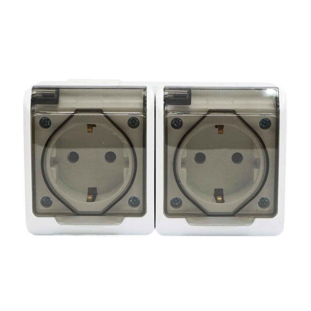 Doppia presa PT 16A, 250V IP44