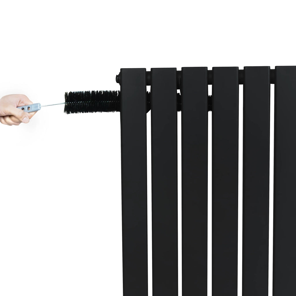 Radiatore Verticale Design Piatto Colonna Singola Nero 1600x560 mm