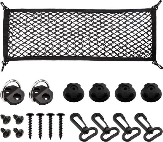 Organizzatore di bagaglio per SUV con 8 ganci in stile sacchetto, 90 x 30 cm, molto elastico