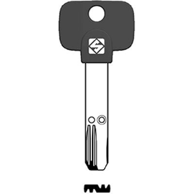 CHIAVE PUNZONATA MULTILOCK MTK18RP SILCA - ALPACCA- 5 pezzi
