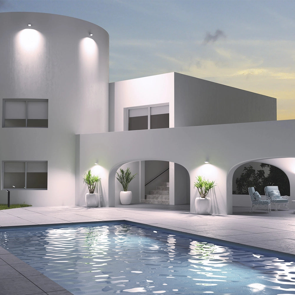 Proiettore led 20 watt slim metallo bianco ip65 equivalente 115 watt *** temperatura colore lampada 6000k bianco fred...