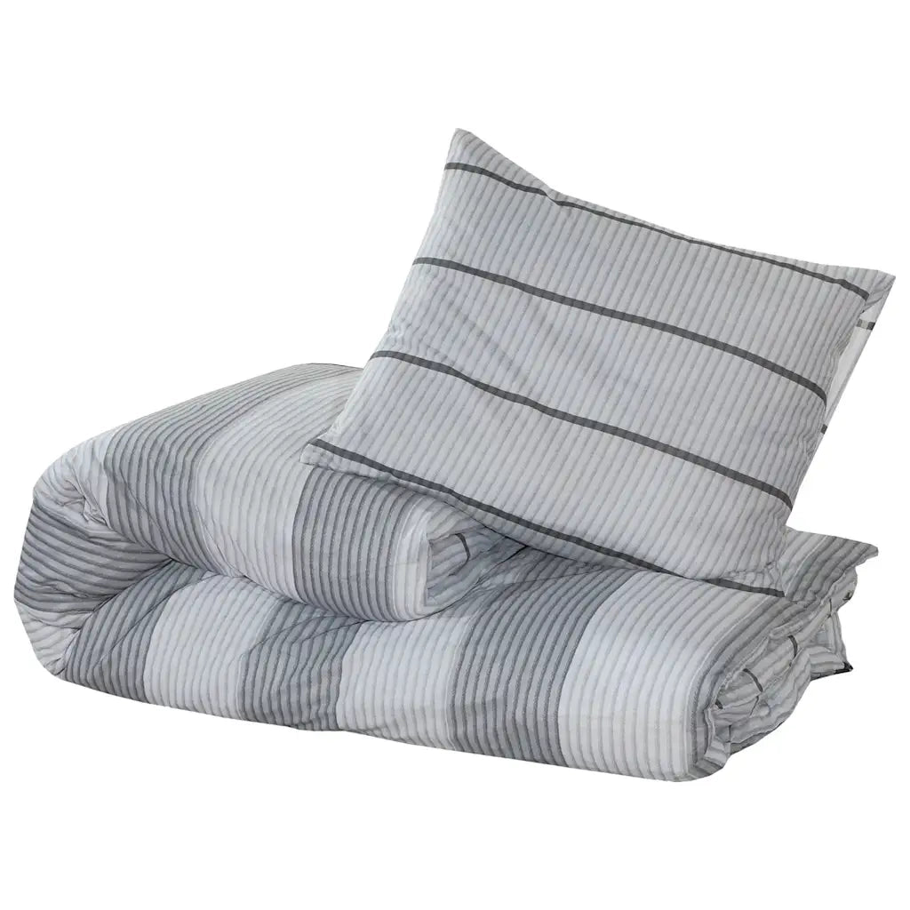 Set Copripiumino Grigio 140x200 cm in Cotone CFW5610143