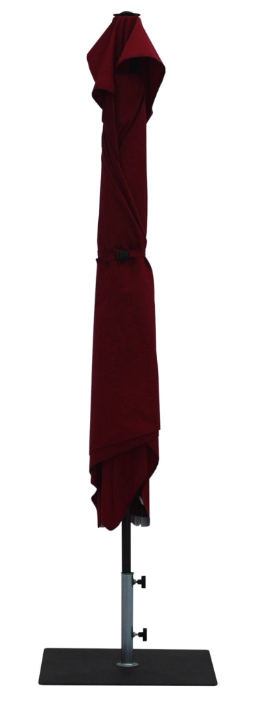 Ombrellone da Giardino 3x2 m Palo Ø38 mm in Alluminio Tessuto Olefin Trend Bordeaux
