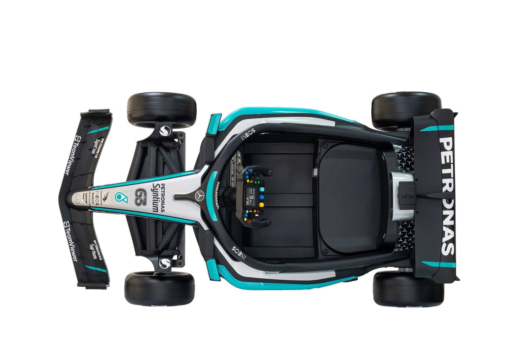 Macchina Elettrica per Bambini Licenza Mercedes F1 12V con Telecomando Nero