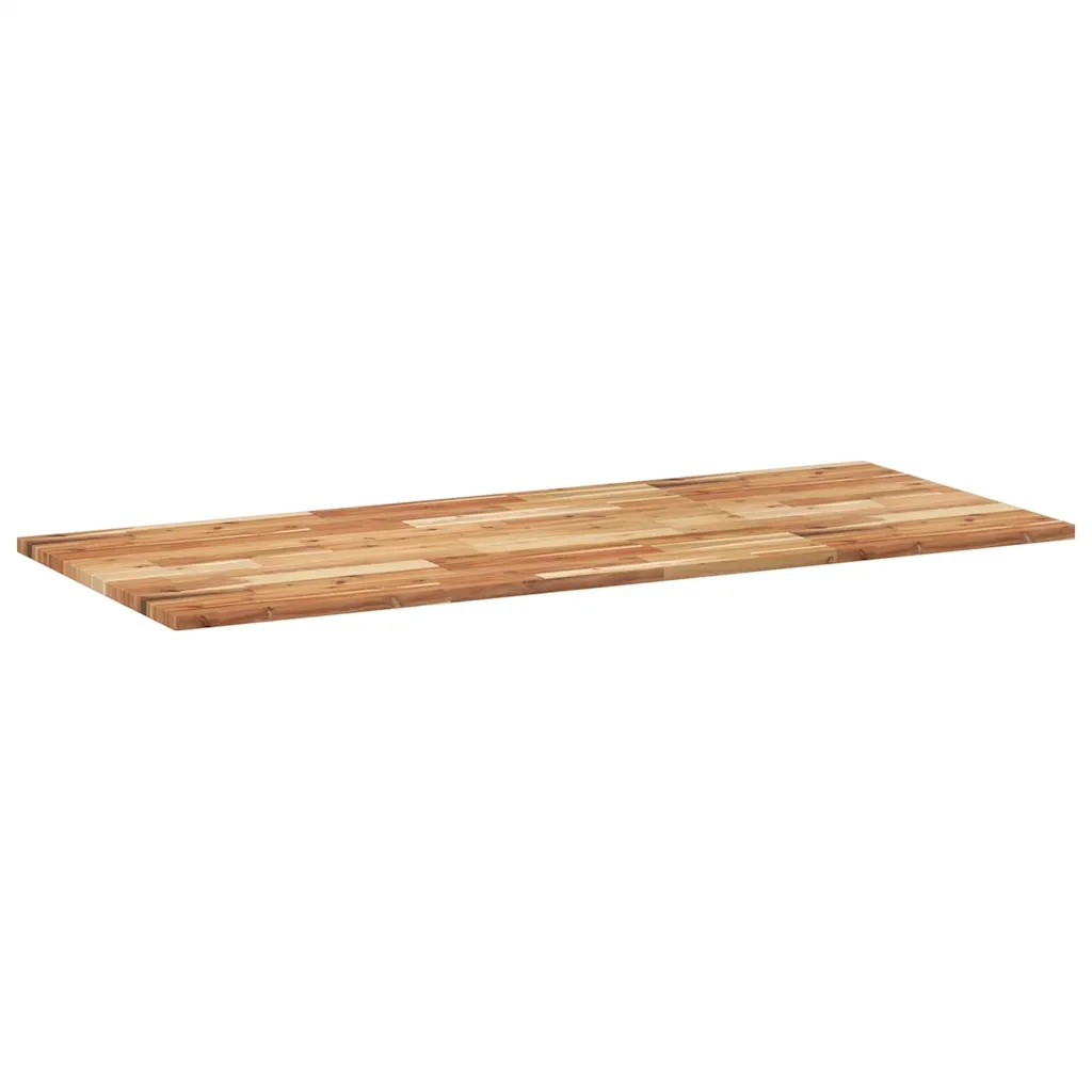Piano Tavolo Rettangolare 120x60x2cm Legno Massello di Acacia 4008826