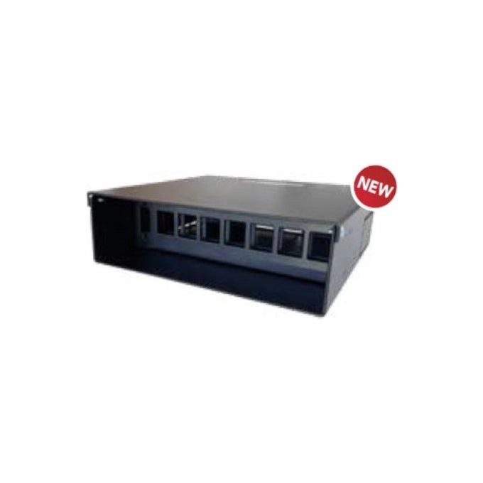 WP Europe WPC-PAN-BUWB7 Scatola a Parete per Connettivita' 7 Slot Keystone Jack in Acciaio colore Nero