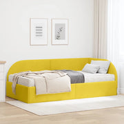 Struttura Letto Angolare con Materasso 2 pcs Giallo Velluto 3394210