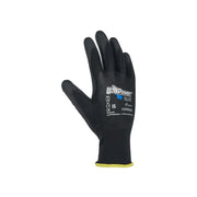 U-power onix, 12 paia di guanti da lavoro, supporto poliestere nero e poliuretano, taglie disponibili  9