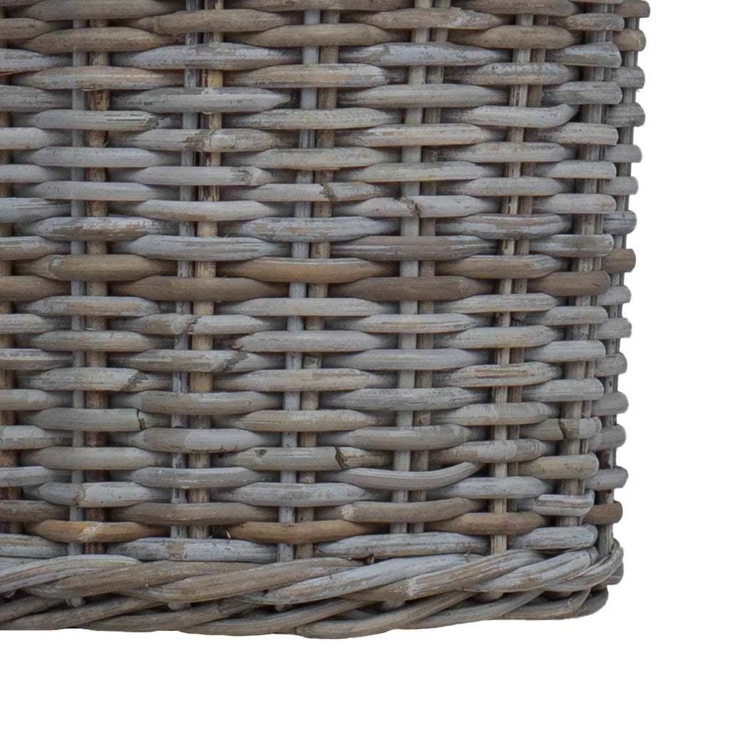 Cesto per Piante con archiviazione 2 pcs Grigio Rattan Kubu 42020957