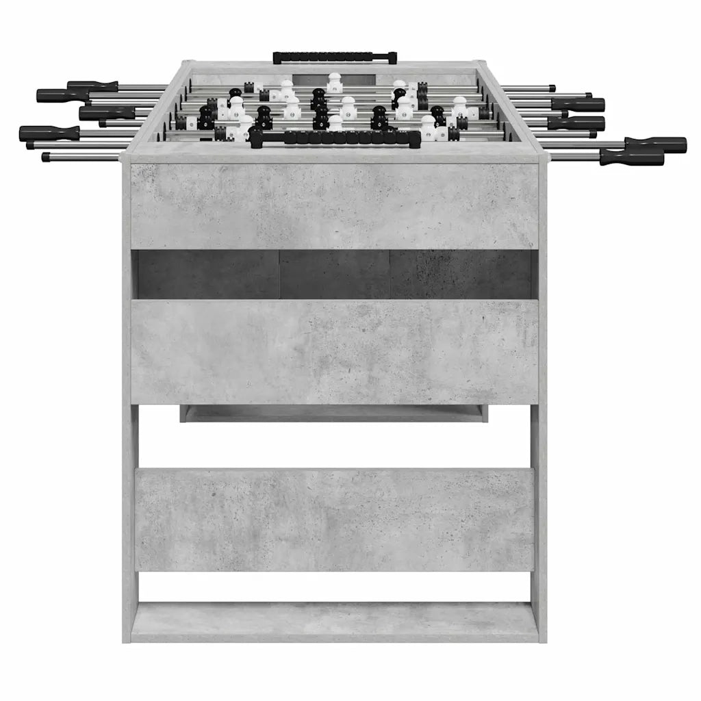 Tavolo da Foosball Grigio Cemento 146,5 x 74 x 85 cm