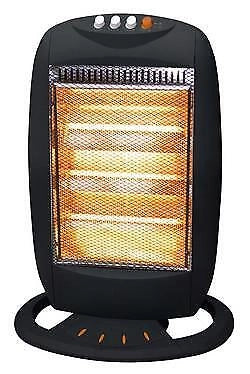 Ardes AR454B HALO12 Stufa Alogena 3 Elementi 1200W Oscillante per ambienti fino a 40 m³ colore Nero