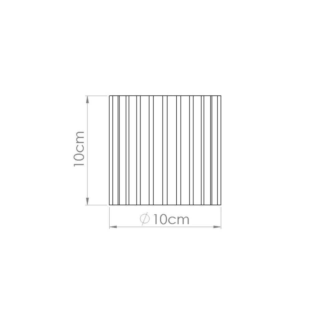 Spot soffitto VISTAO Pure Lume beige rigato 10cm GU10