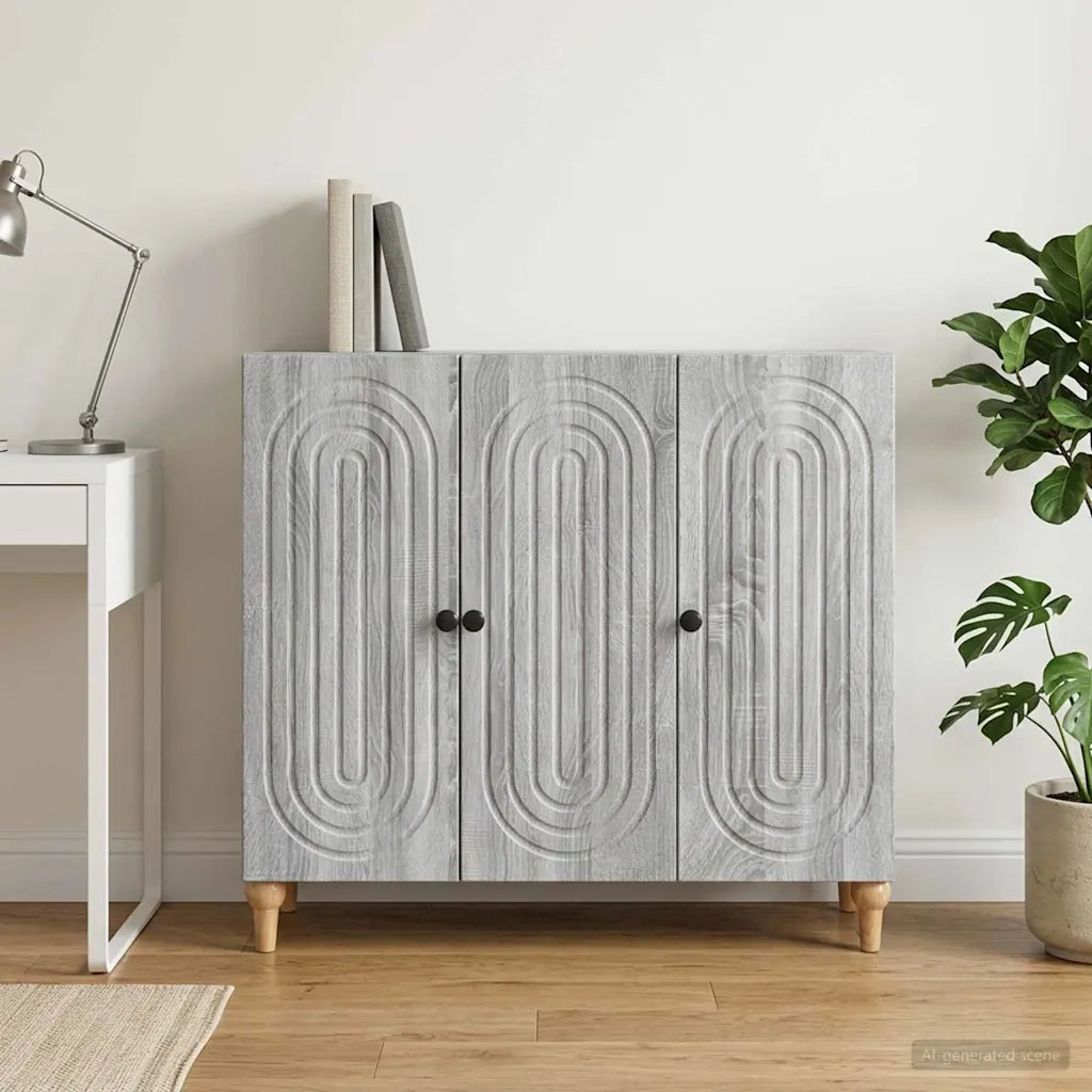 Credenza Grigio Sonoma 89 x 34,5 x 80 cm Legno ingegnerizzato 894191