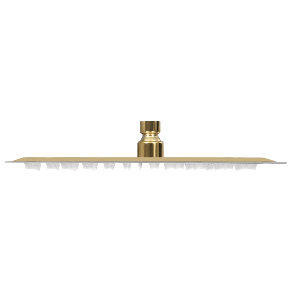Testa Doccia a Pioggia in Acciaio Inox 30x20cm Rettangolare Oro CFW9196718