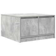Tavolino da salotto | Tavolino da caff¨¨ | Tavolino da Soggiorno con Cassetti Grigio Cemento 70,5x70x40 cm