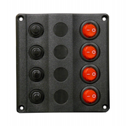 PANNELLO ELETTRICO 4 INTERRUTORI CIRCUIT PANEL 4 SWITCHES