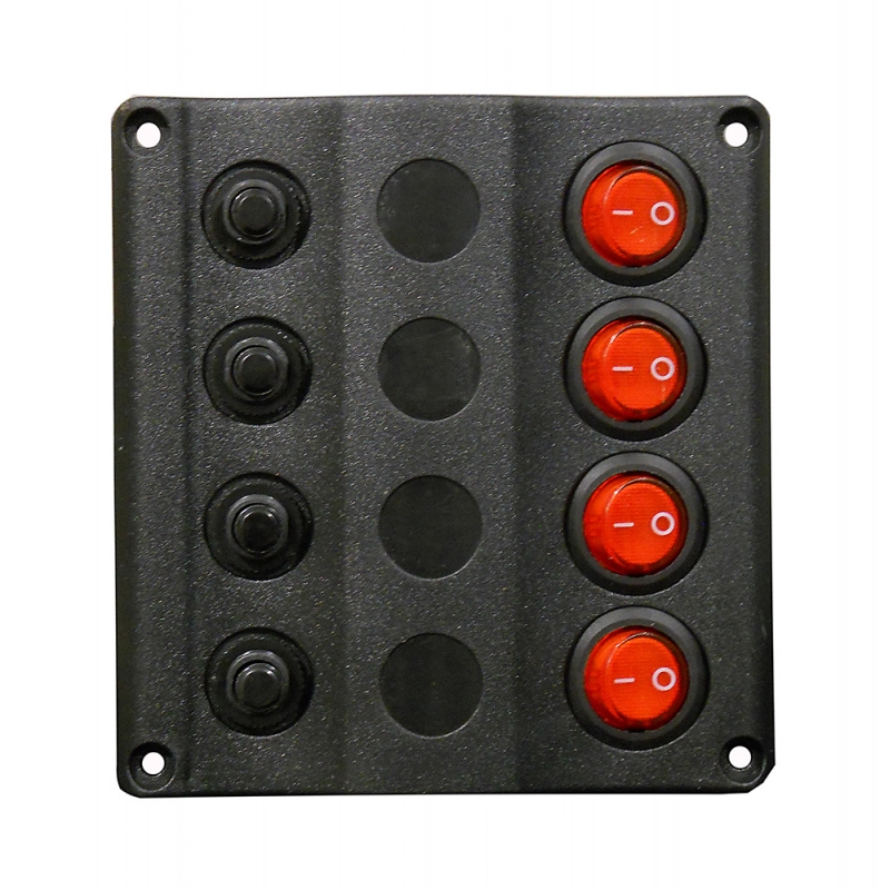 PANNELLO ELETTRICO 4 INTERRUTORI CIRCUIT PANEL 4 SWITCHES