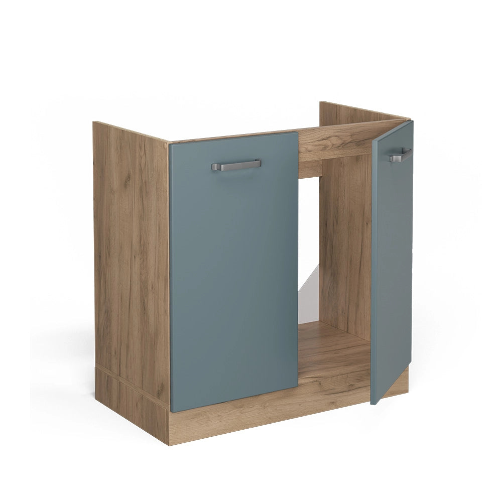 Vicco Mobile lavello cucina Grigio-blu 80 cm , PL Antracite
