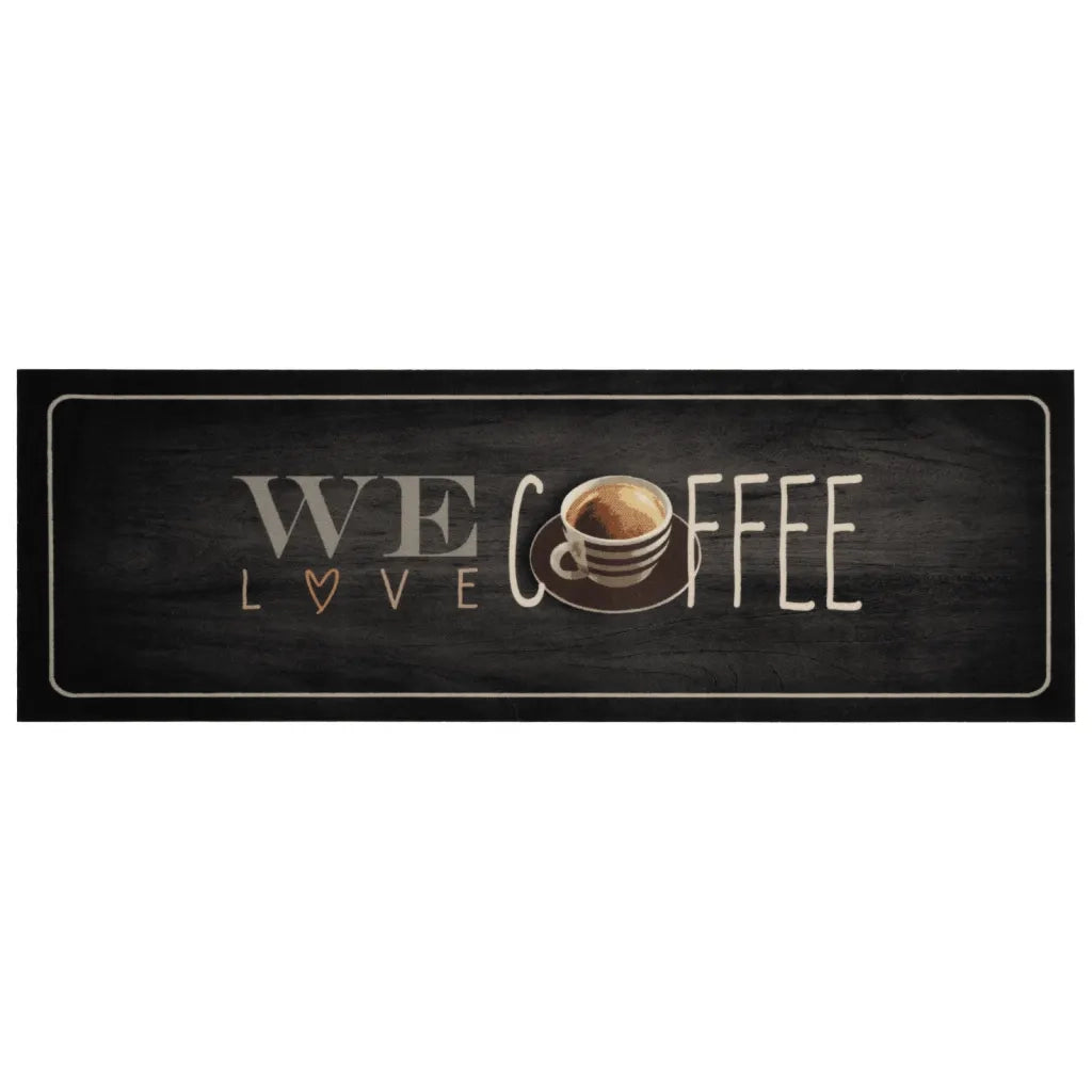 Tappeto del soggiorno | Tappeto da Cucina Lavabile Testo Caff¨¨ 60x180 cm in Velluto