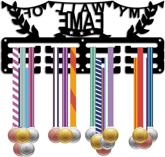 Display per medaglie sportive, nero, 114 x 51 pollici