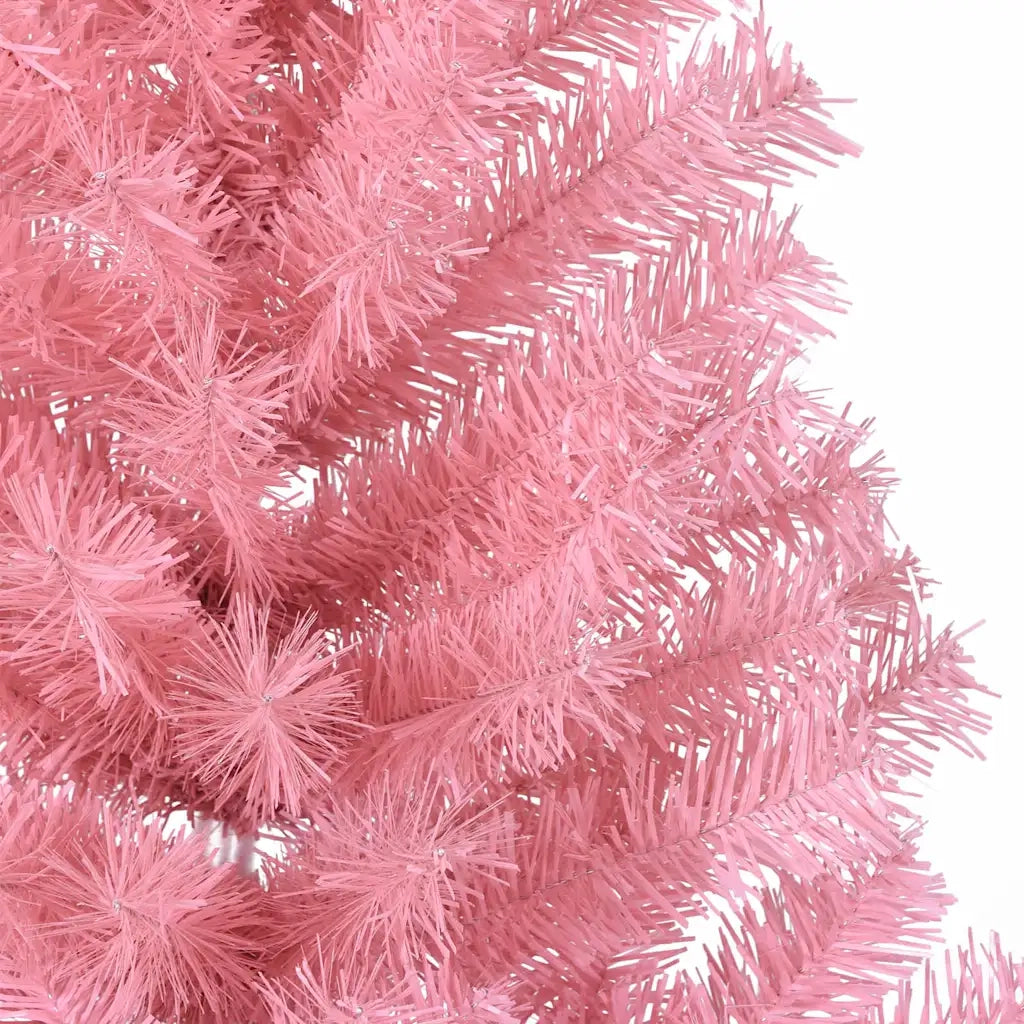 Albero di Natale | Decorazioni natalizie artificiale con luci integrate Rosa 150 cm PVC