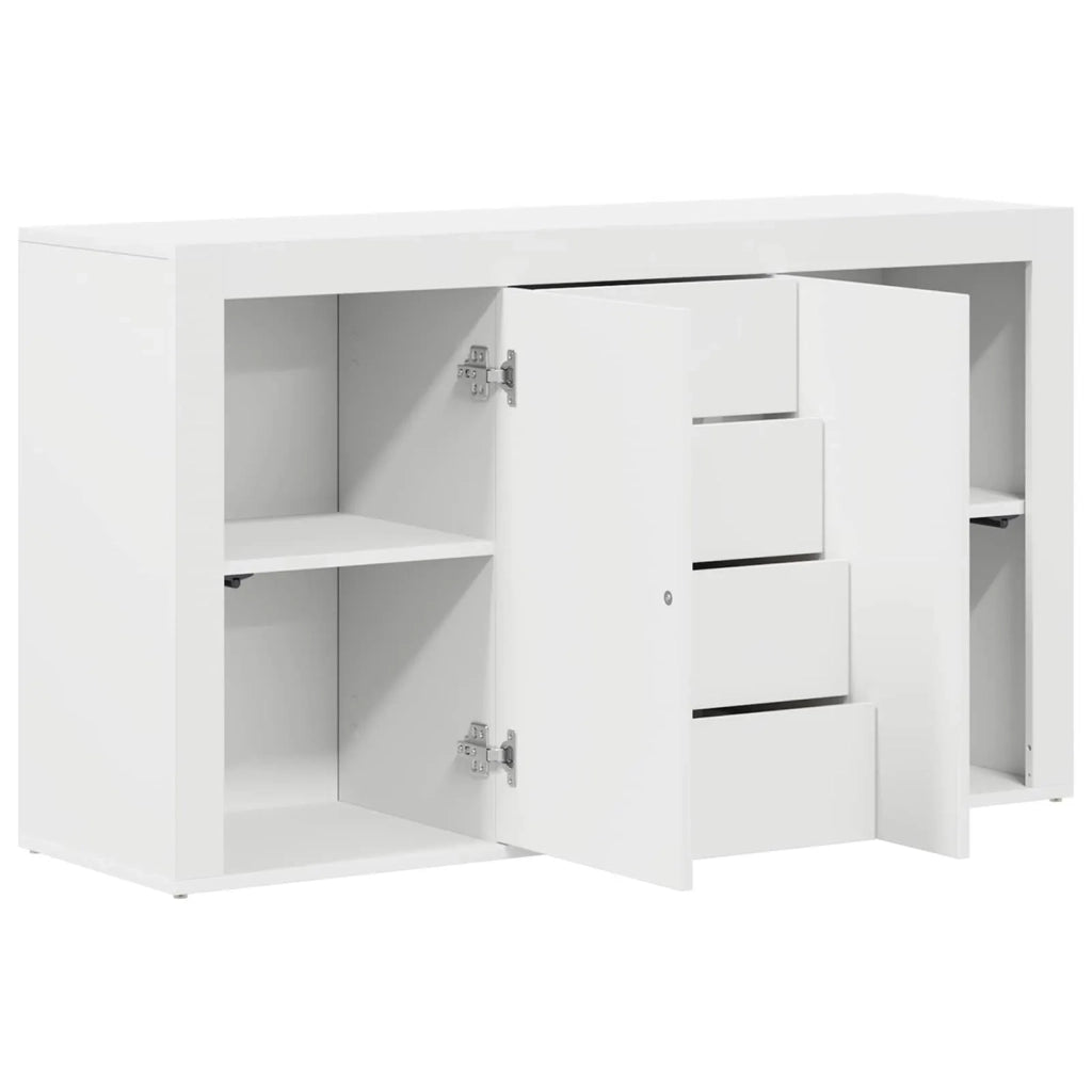 Credenza | Madia | Buffet da pranzo | Armadio da pranzo con cassetto Bianco 120 x 36 x 69 cm Legno multistrato