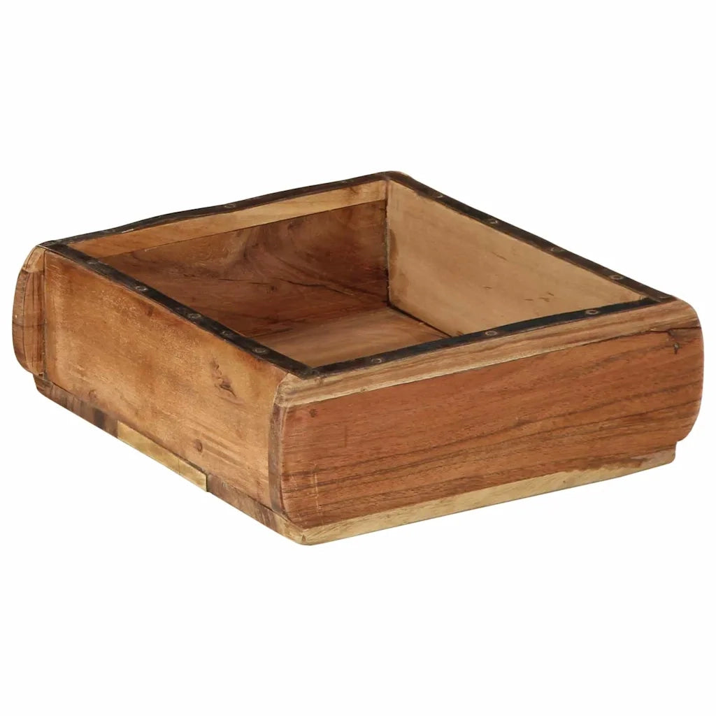 Vassoio 2 pz Marrone 29 x 31 x 10 cm Legno Recuperato Massello CFW8413968