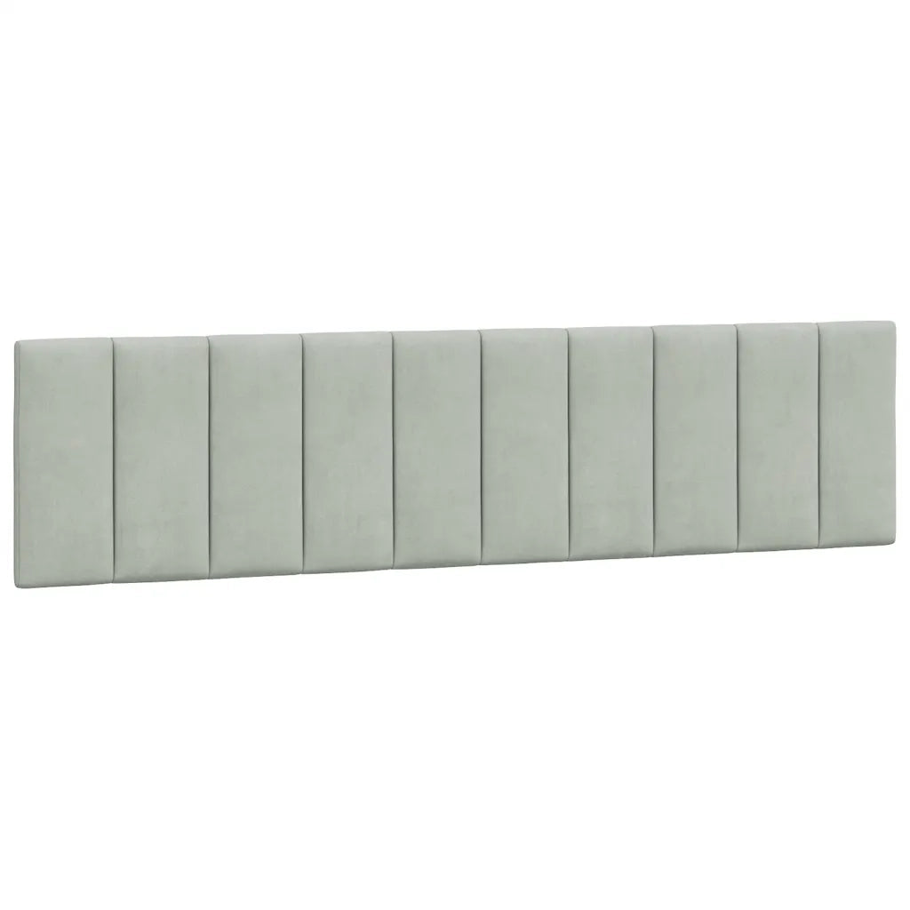 Letto matrimoniale | Letto per adulti | Giroletto senza Materasso Hanko Grigio Chiaro 200x200 cm Velluto