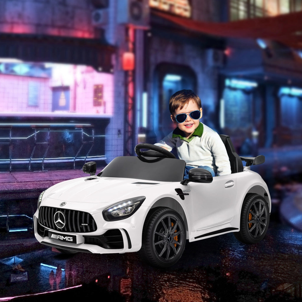 Auto Elettrica per Bambini Mercedes ¨C Xylo ¨C Bianco con Telecomando Luce e Musica