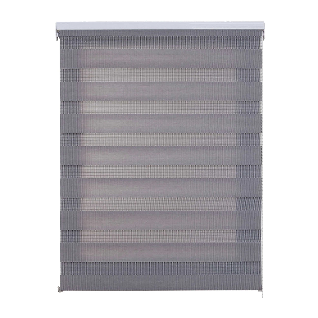 Tenda a Rullo giorno / notte Avvolgibile Con Doppio telo Argento 100x250 cm