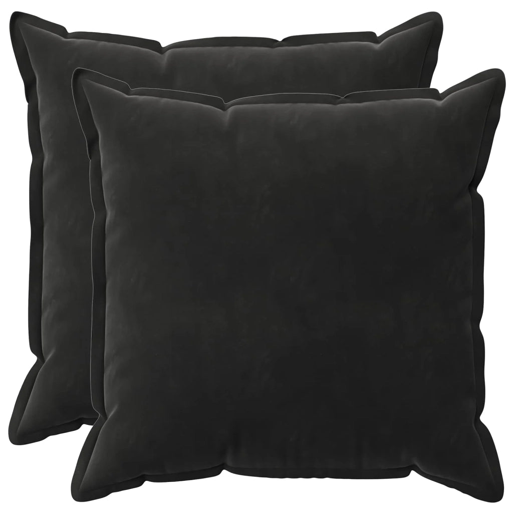 Cuscino con cuscino HOUTEN 2 pz Nero Velluto 936271