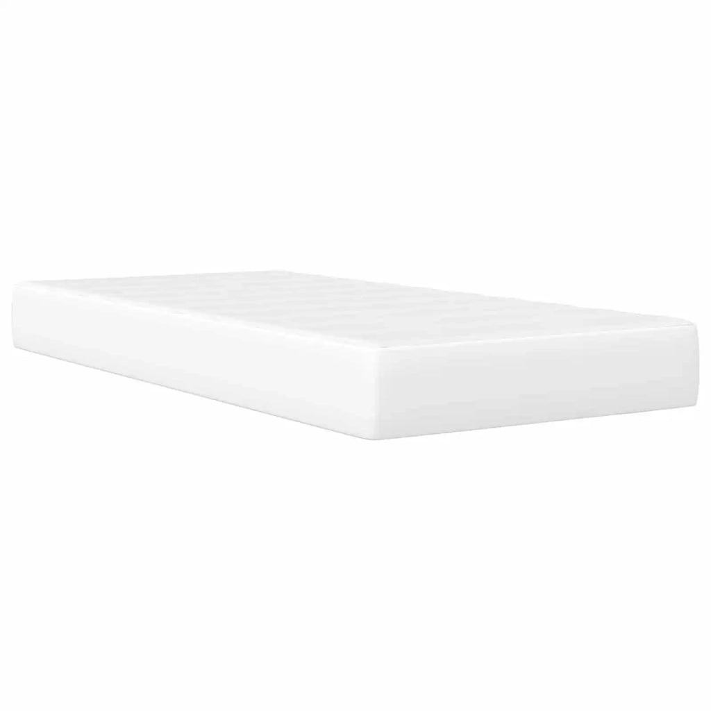 Struttura del letto con testiera Bianco 90 x 190 cm Similpelle 3415284