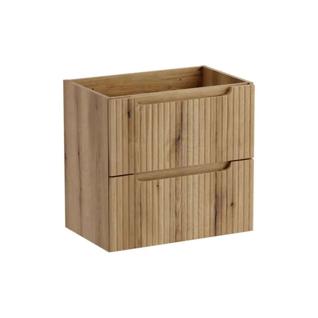 Mobile sottolavabo VANO 60 cm in rovere sospeso con 2 cassetti