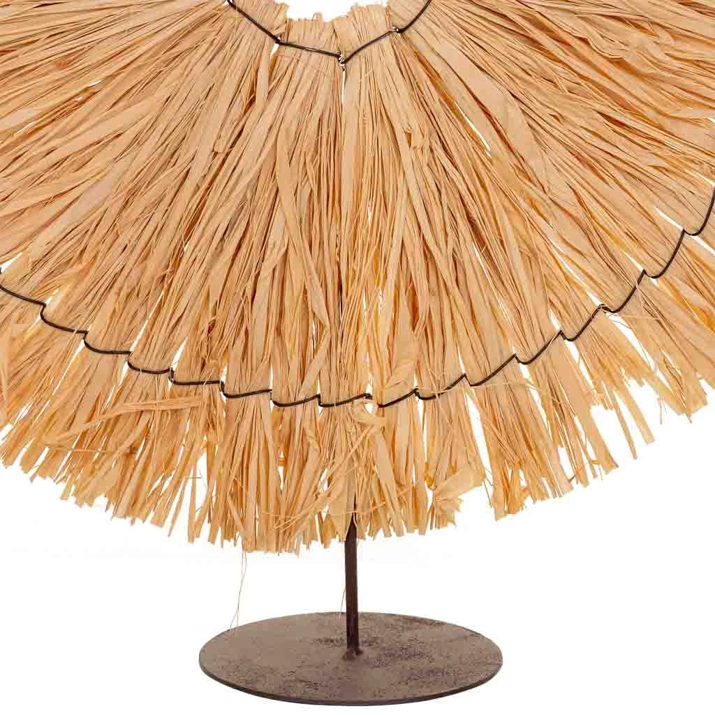 Figura decorativa in fibra naturale marrone 45x02x50h