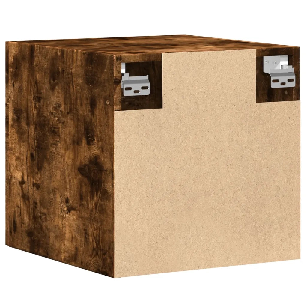 Armadietto a Muro | Mobile a Parete Rovere Fumo 40x42,5x40 cm in Legno Multistrato