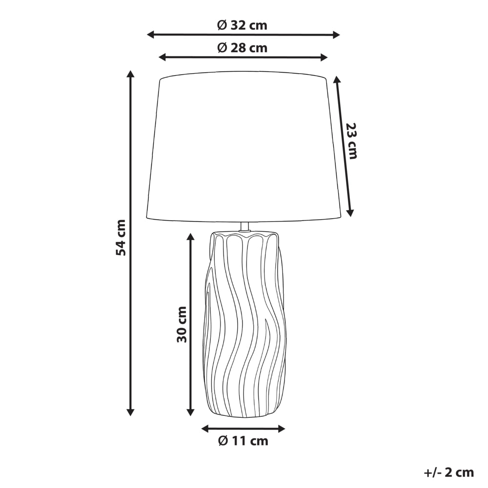 Lampada da tavolo con base in ceramica bianca e paralume in lino, elegante stile moderno glamour, per soggiorno e camera da letto