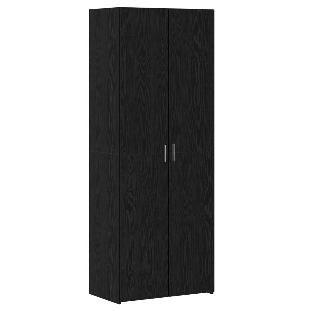 Credenza 2 pcs Rovere Nero 70 x 42,5 x 185 cm 3365590