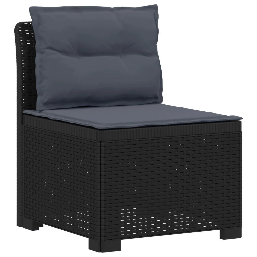 Divano da esterno-Divano da Giardino a 2 Posti con Cuscini Aspetto Rattan PP 643779