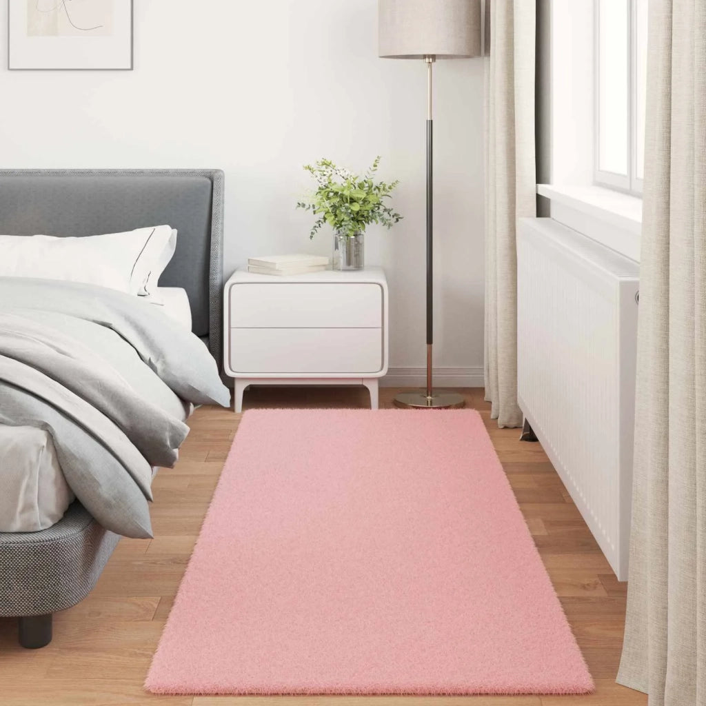 Tappeto antiscivolo in sintetica di coniglio OLITE Rosa 42021699
