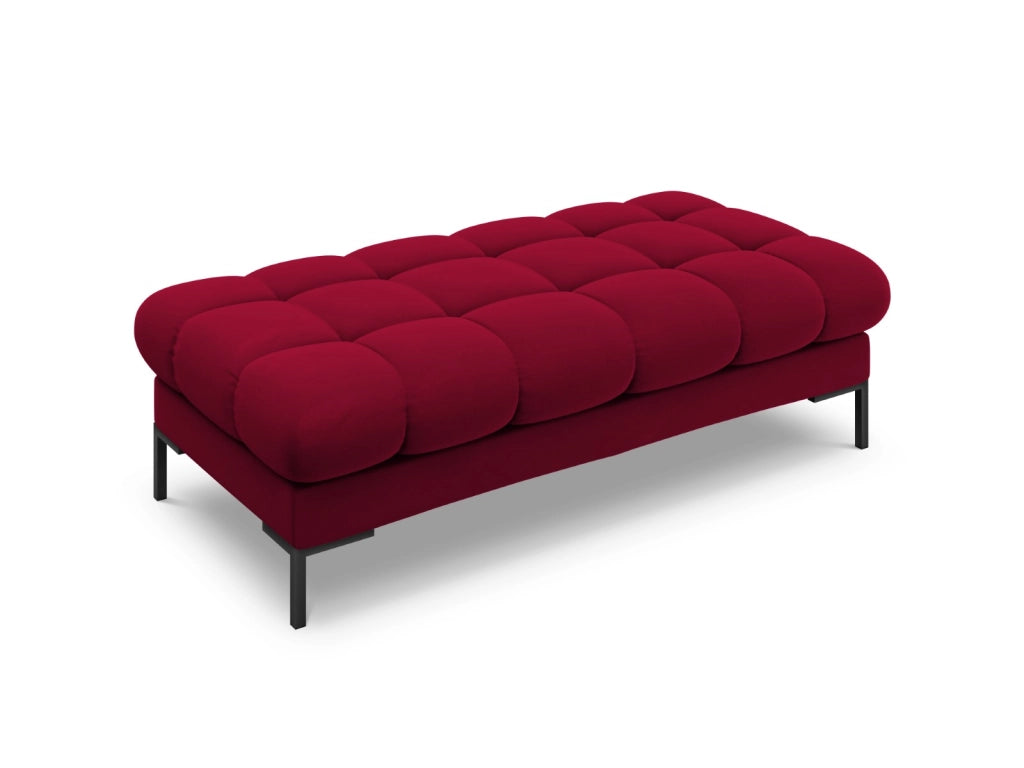 Cosmopolitan Design - Panca "Bali" 2 posti in velluto rosso 