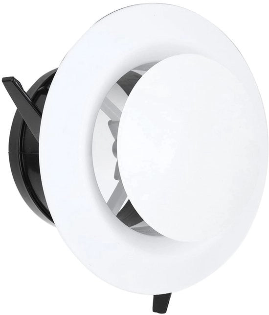 Sostegno di ventilazione - Copertura di canale di ventilazione - Reticolo di ventilazione - Installazione facile - Bianco - Luce di scarico - Duraturo e stile - Adatto per l'ambiente interno