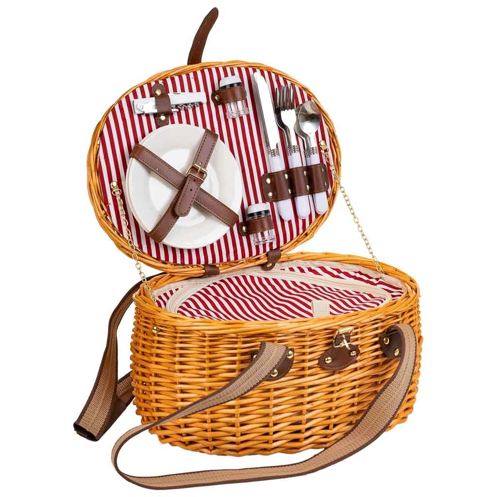 Cestino pic-nic marrone 40x28x22h