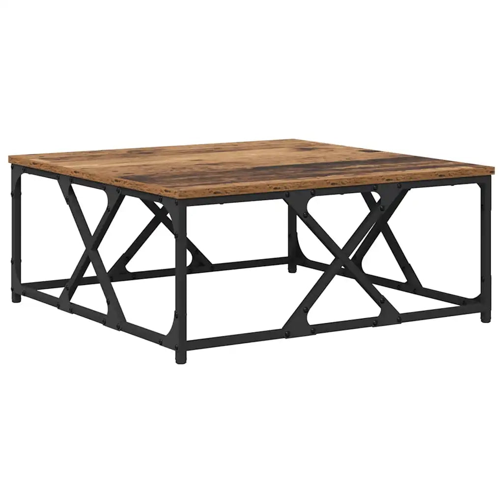 Tavolino da Salotto-Tavolino da soggiorno-Tavolo Legno vecchio 70 x 70 x 30 cm