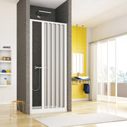 Porta doccia a soffietto, ingresso laterale pvc bianco h185cm Platra Takira Bianco,80 cm