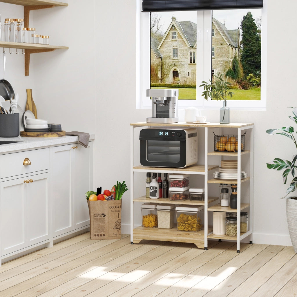 Libreria da Cucina Basso Salvaspazio Stile Industriale ¨C Minimal ¨C 90x40x95cm Bianco Legno e Metallo