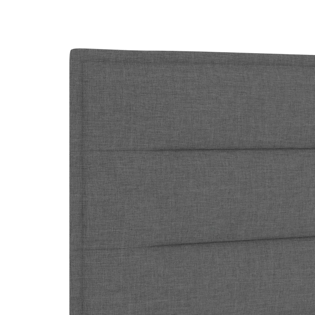 Testiera | Testata LED con strisce LED Grigio scuro 160 cm Tessuto